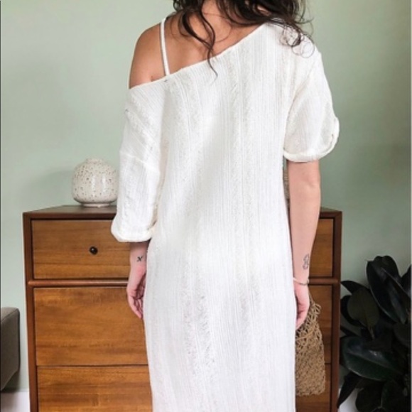 • free people maxi top cream calypso tunic • - Picture 3 of 5